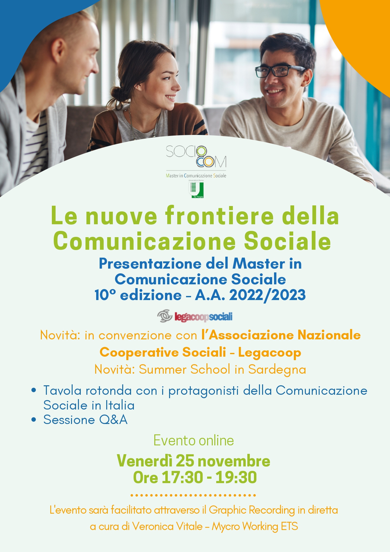 Locandina webinar 25 novembre Master