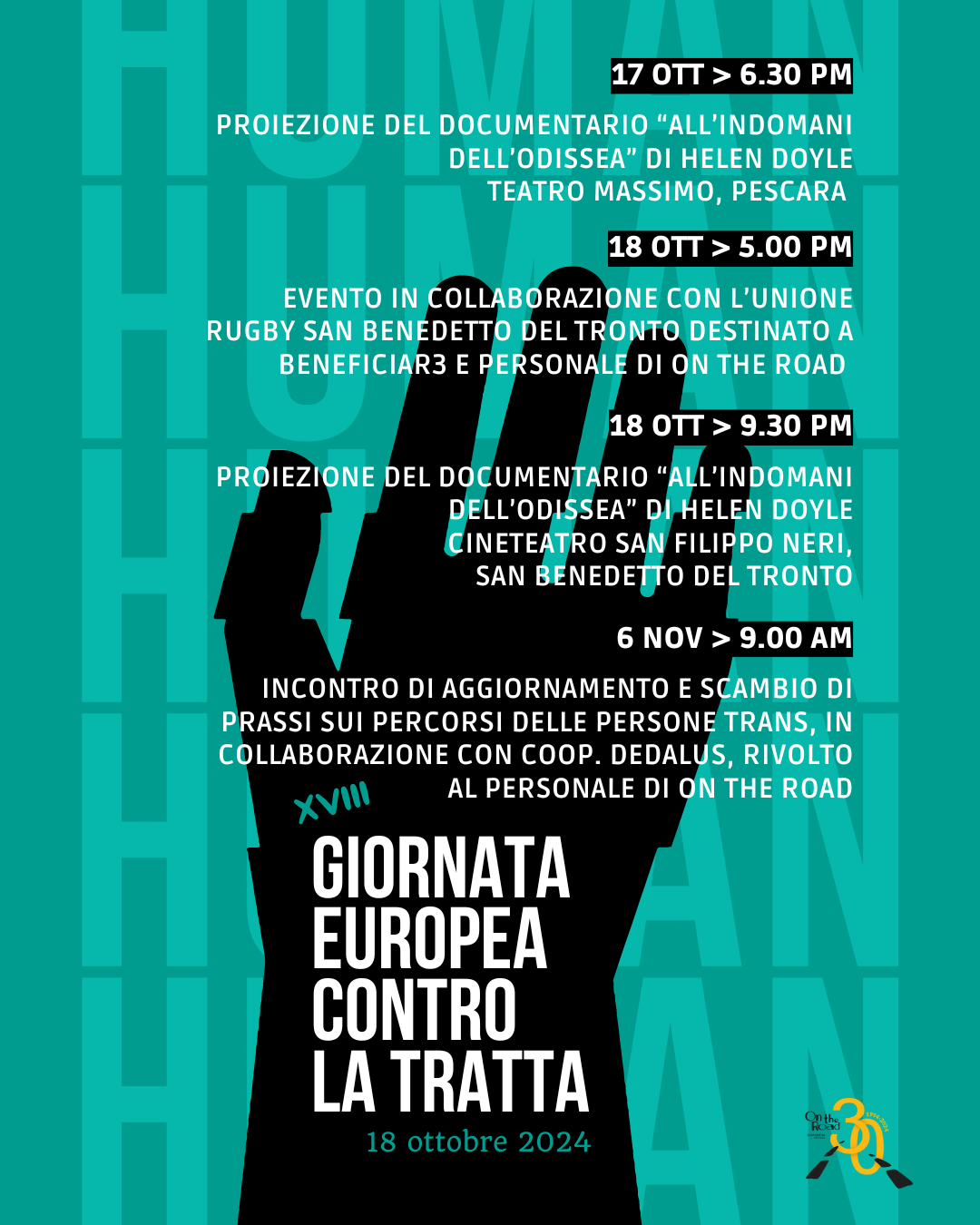 XVIII GIORNATA EUROPEA CONTRO LA TRATTA