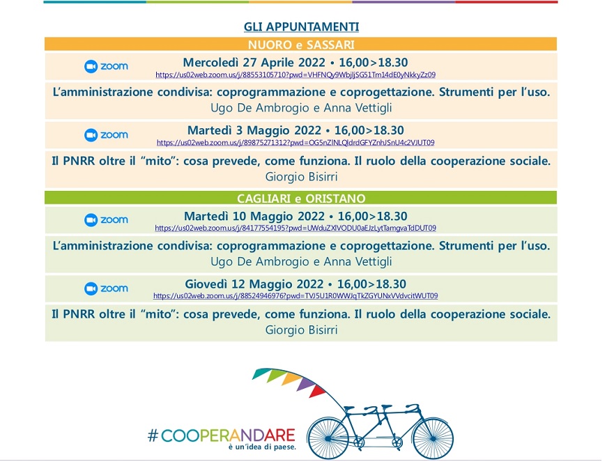 Sardegna tour coprogrammazione pnrr